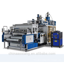 LLDPE horizontal three layers stretch film making machine